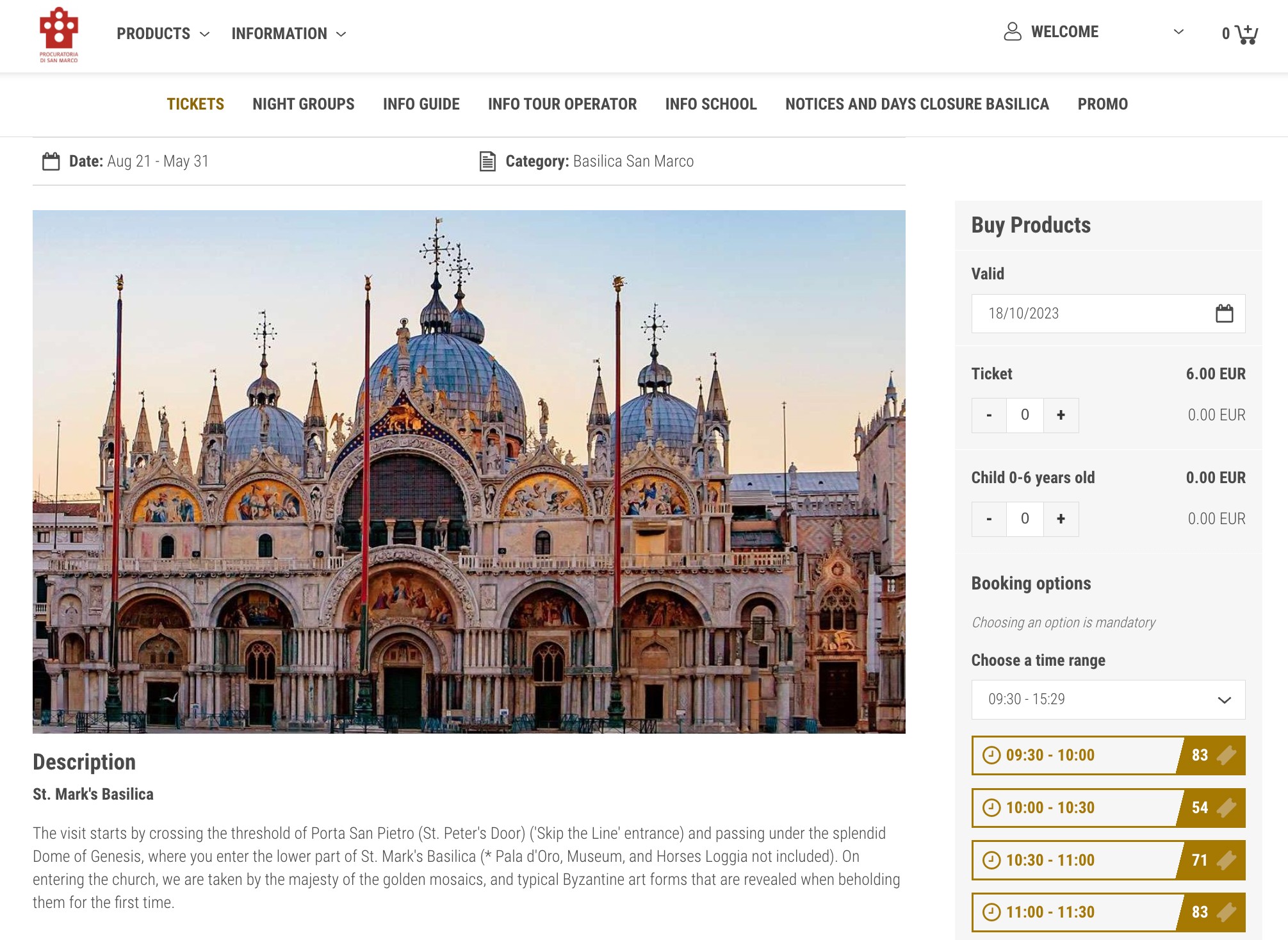 Advanced Booking